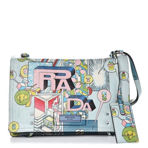 PRADA X JAMES JEAN Glace Calf Comic Print 